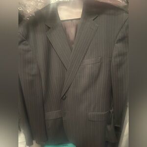 Stafford Charcoal Pinstripe Men's Suit